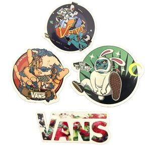 Urban Skateboarding Stickers Vans logos - Lot of 4